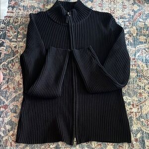 Ralph Lauren Black Chunky Knit Jacket